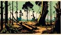 Timber\'s Toll: The Devastation of Deforestation, Made with Generative AI