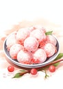 Tangyuan Sweet Rice Balls Chinese new year pattern