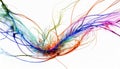 Colorful twirl of sparks Royalty Free Stock Photo