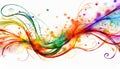 Colorful twirl of sparks Royalty Free Stock Photo