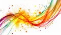 Colorful twirl of sparks Royalty Free Stock Photo