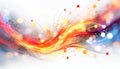 Colorful twirl of sparks Royalty Free Stock Photo