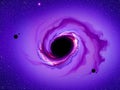 Cosmic Vortex: A Stunning Visualization of a Black Hole Royalty Free Stock Photo