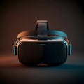 AI Generated Image: Virtual Reality Headset in Dark Gray and Black Royalty Free Stock Photo