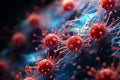 AI Generated Image visualizing what a Virus Might Look Like
