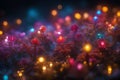 AI-generated image portrays a vibrant night scene with bright lights