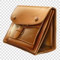 wallet transparent background realistic element Royalty Free Stock Photo