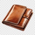 wallet transparent background realistic element Royalty Free Stock Photo