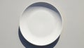 AI-generated image of a white empty plate Royalty Free Stock Photo