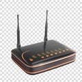 wireless range extender transparent background realistic element Royalty Free Stock Photo