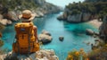 AI generated images of backpacking and adventure genre Adventure travel