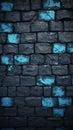 Black bricks build from 3d rendering high quality Royalty Free Stock Photo