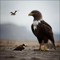 AI generated images of the Eagles resting on the ground