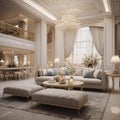 AI generated images, living room interior design luxury model style Living room