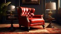 photorealistic studio photo of an accent chair Royalty Free Stock Photo