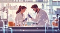 AI-Generated Lab Scientists Royalty Free Stock Photo