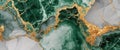 Luxurious green and gold marble texture creating a stunning visual.