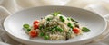 Luxurious Spring Risotto with Fresh Vegetables Royalty Free Stock Photo
