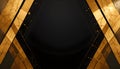 Luxurious Black And Gold Geometric Background With Elegant Marble Accents For Premium Designs Royalty Free Stock Photo