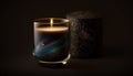 Candlelight in the Dark Cosmos, Made with Generative AI