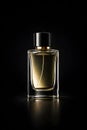 Minimal Luxury Perfume Bottle On Black Background With Clean Design Royalty Free Stock Photo