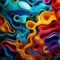 Ai generated modern abstract of vibrant texture background