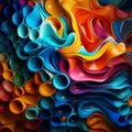 Ai generated modern abstract of vibrant texture background