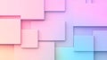 AI-generated Geometric Pastel Cubes Background Royalty Free Stock Photo