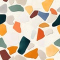 AI-generated Modern Terrazzo Pattern Abstract Colorful Shapes Royalty Free Stock Photo