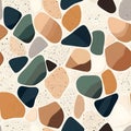 AI-generated Modern Terrazzo Pattern Abstract Geometric Background Royalty Free Stock Photo