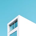 AI-generated Modern White Building Against Sky Royalty Free Stock Photo