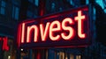 Neon sign displaying the word \