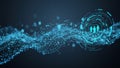 AI Generated Network Visualization Royalty Free Stock Photo