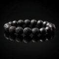 AI generated opal bracelet isolated on black background