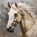 AI generated painting of horse