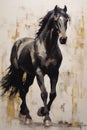 AI generated painting of horse