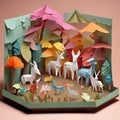 Imaginative Colorful Paper Diorama