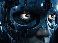 AI-Generated Cybernetic Combatant Focused on Robotic Foe
