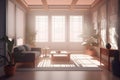 AI-generated photo of a cozy relaxation room interior