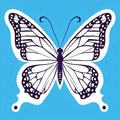 Vibrant Butterfly Sticker