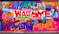 Vibrant Street Art Mural with Political Messages, Made with Generative AI