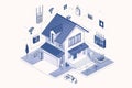 High capacity Wi-Fi and encrypted network security systems integrate with intelligent networking and access controls for comprehen