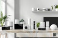 Secure management of electronic security systems in surveillance operations uses video technology to synchronize devices, covering