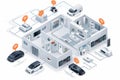 Camera networks secure systems with real-time DVR monitoring, integrating residential security for property surveillance with VCA
