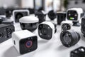 Digital alarms with dual cameras and loud crime signaling enhance remote monitoring for protective security.
