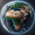 AI generated realistic image of the Earth, our home planet