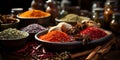 Collection of Indian spices in a bowl