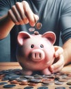 Personal Finances Savings Piggy Bank Inflation Economy AI Generated Money Supply Shortage