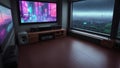 Ai Generated Room Rain free stock video