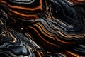 AI generated seamless texture background of Obsidian volcanic mineral stone Royalty Free Stock Photo